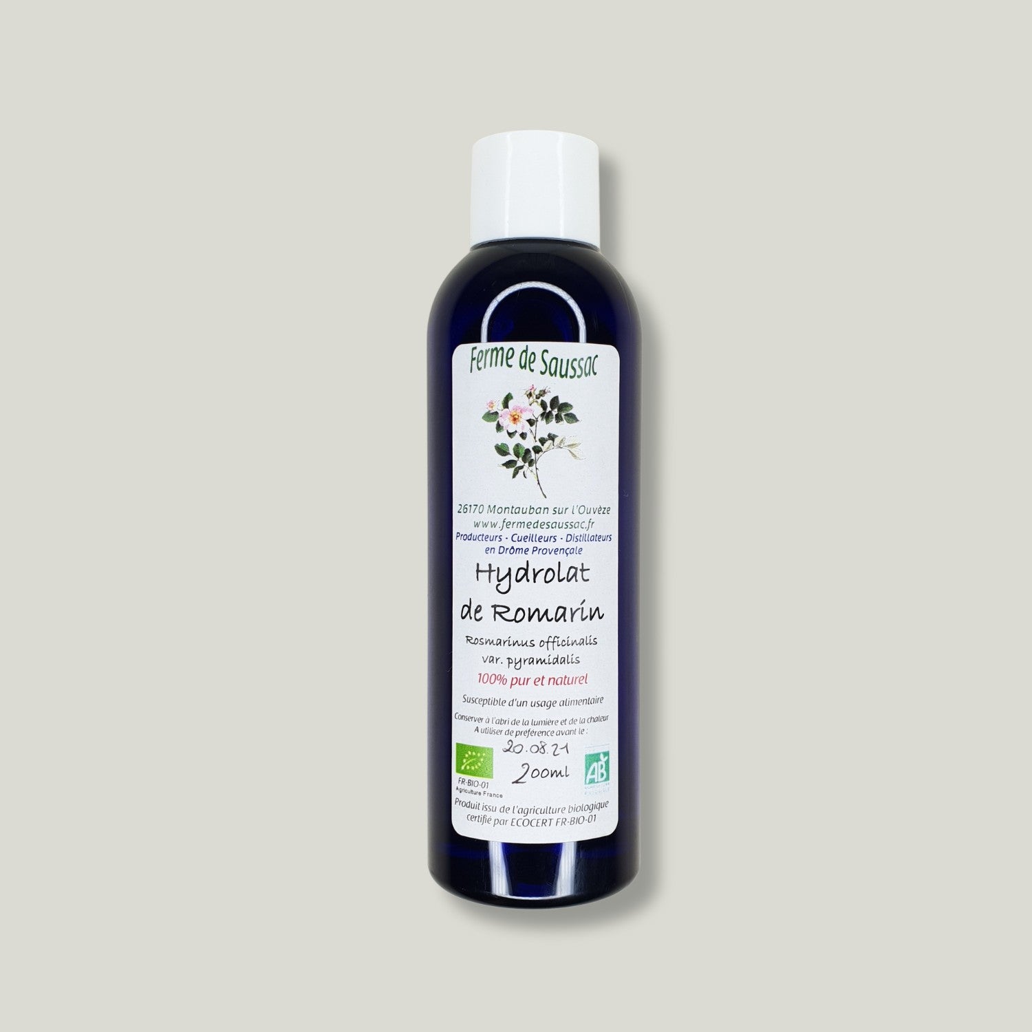 Hydrolat de Romarin bio La Ferme de Saussac - Mademoiselle Biloba Hydrolat de Romarin bio La Ferme de Saussac - Mademoiselle Biloba