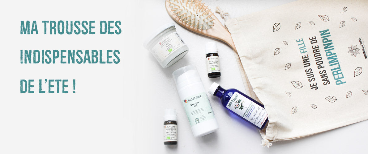 Visuel blog trousse beauté de l'été par Mademoiselle Biloba