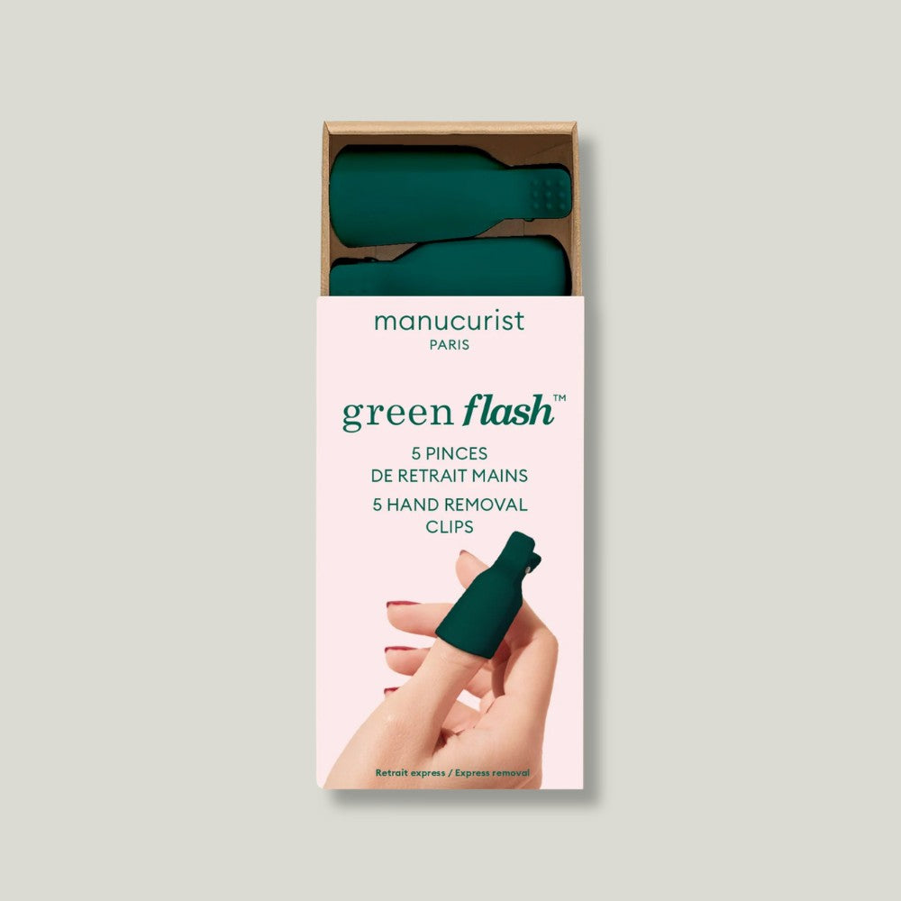 pack shot pinces de retrait vernis green flash led