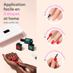 Routine 3 étapes pose de vernis green flash