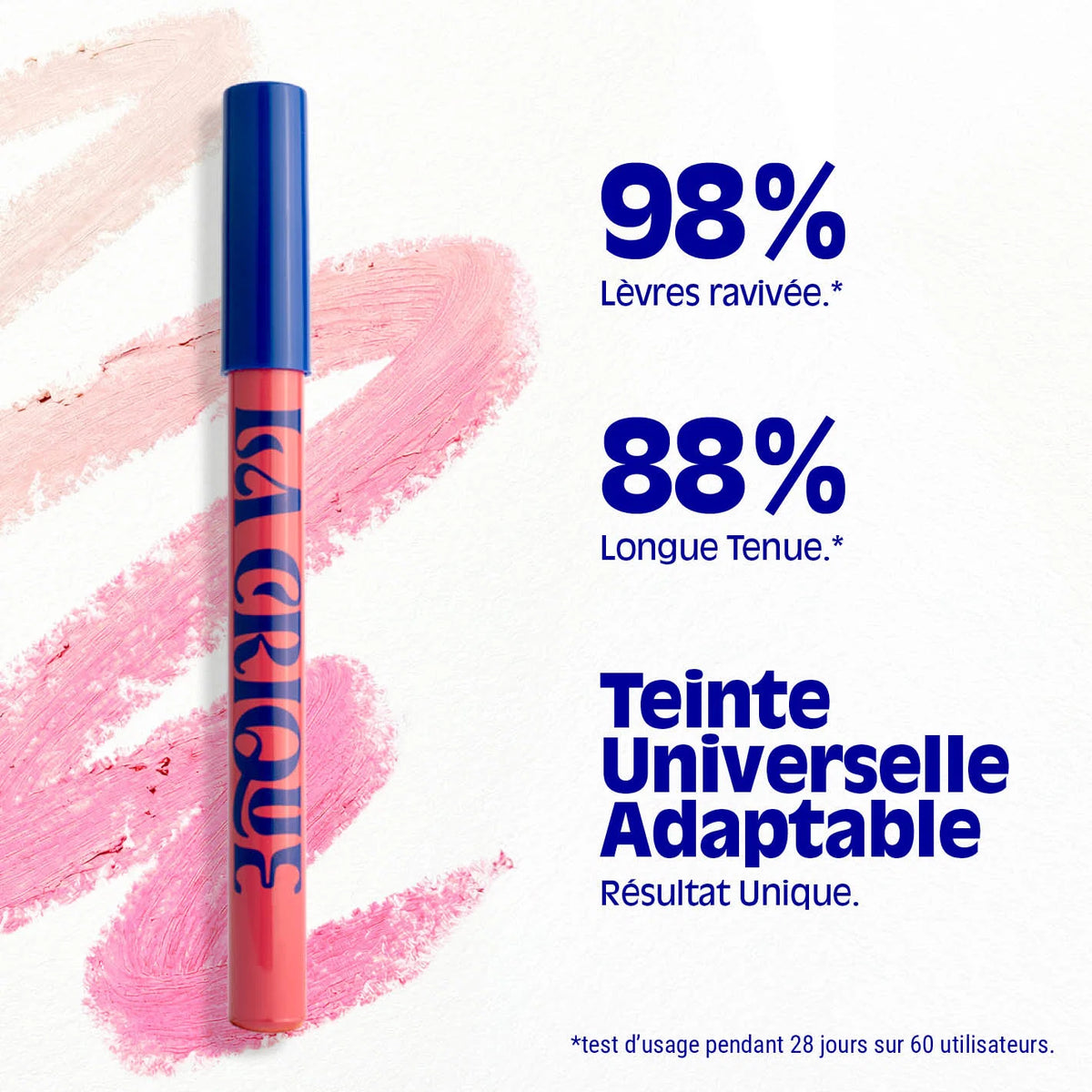 test d'usage du crayon à lèvre ph réactif la Crique