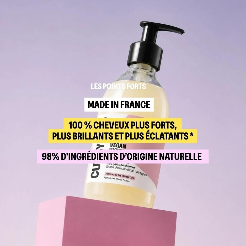 points forts du shampoing hydratant Cut by Fred