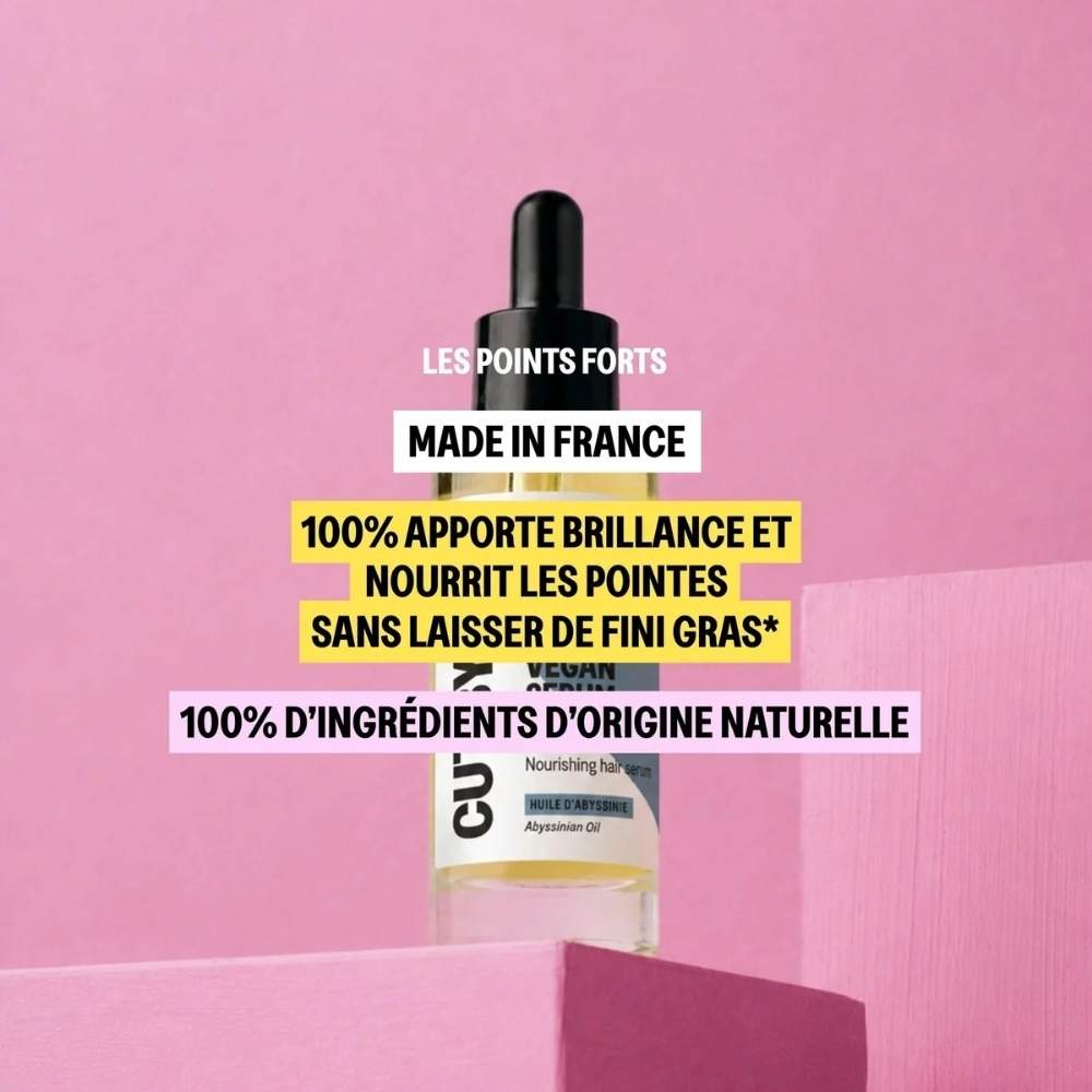 les points forts du vegan serum de Cut by fred