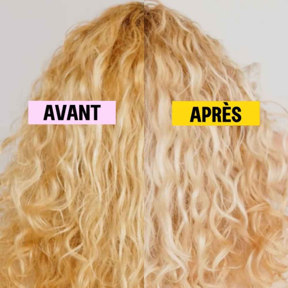 avant après pour le masque perfect blonde effets sur les reflets blonds