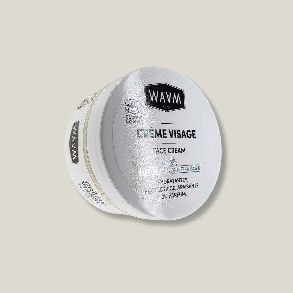 pack shot base creme visage personnalisable waam