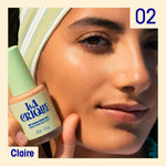 BB crème effet mat La Crique teinte 02 Claire portée sur peau claire aux sous-tons dorés