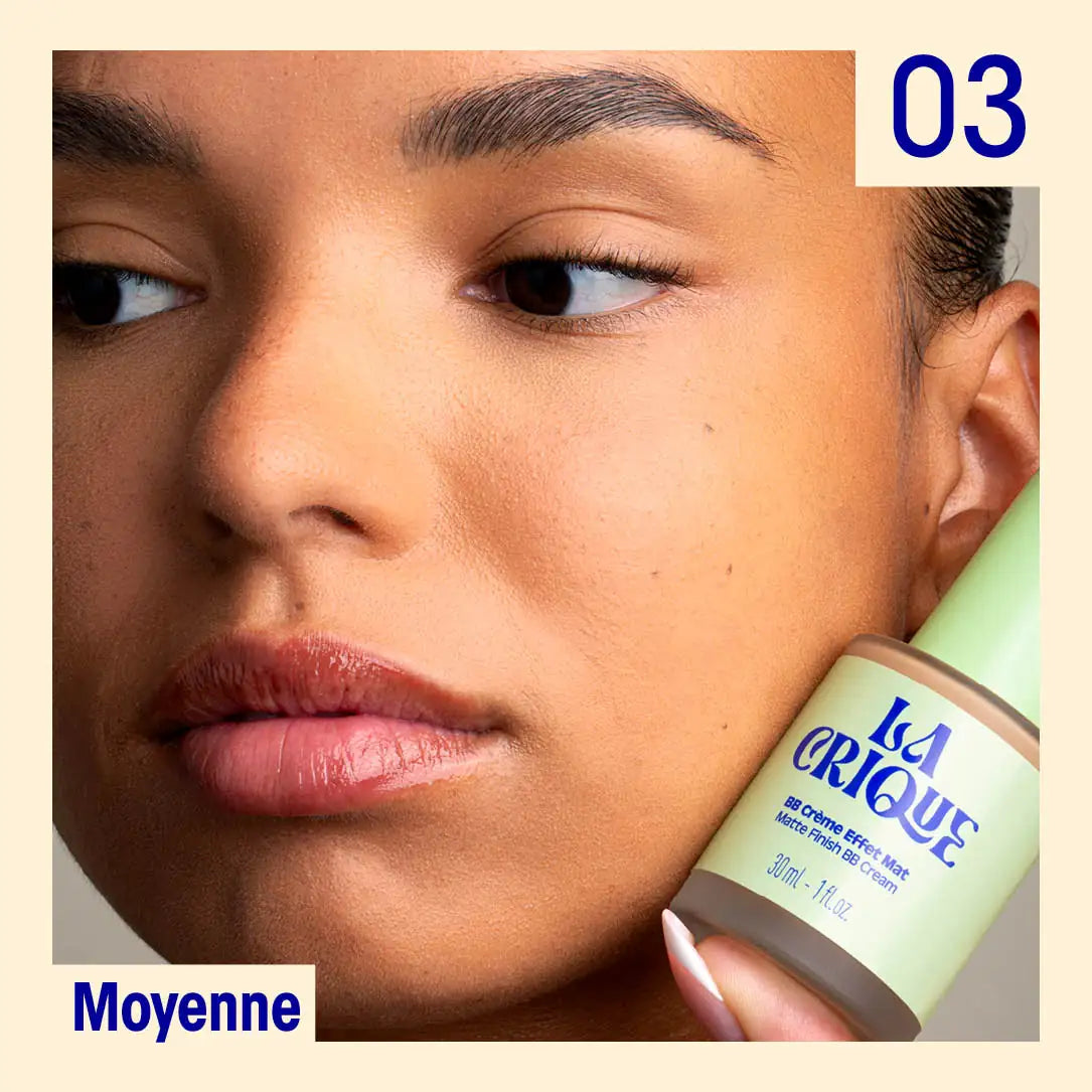 BB crème effet mat La Crique teinte 03 Moyenne portée sur peau medium