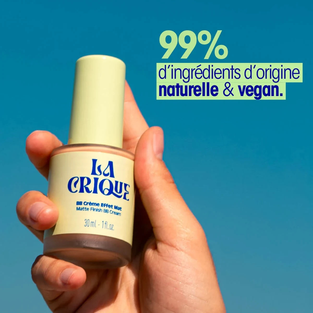 BB crème effet mat La Crique, 99 % d'ingrédients d'origine naturelle et vegan
