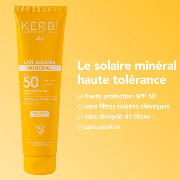 avantage de la crème solaire kerbi bébé, enfant et adulte 