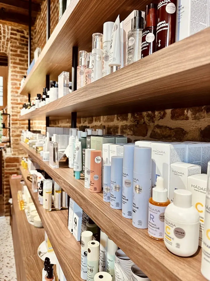 linéaire de la boutique