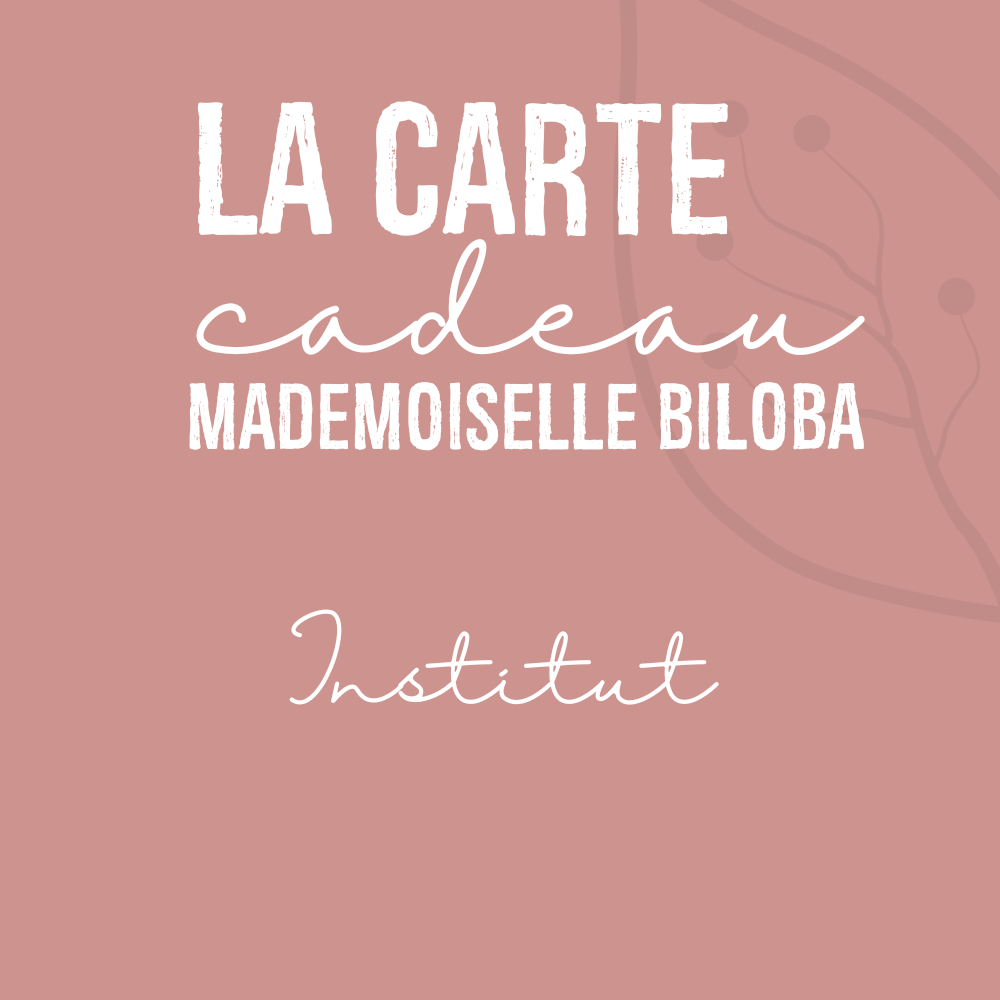 Carte cadeau pour la cabine de soin Institut Mademoiselle Biloba