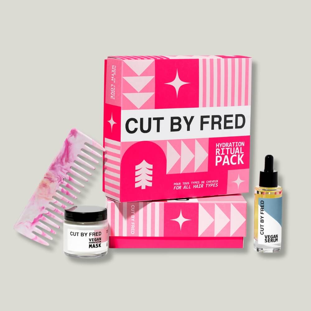 visuel du coffret cheveux hydratation ritual pack par Cut by Fred