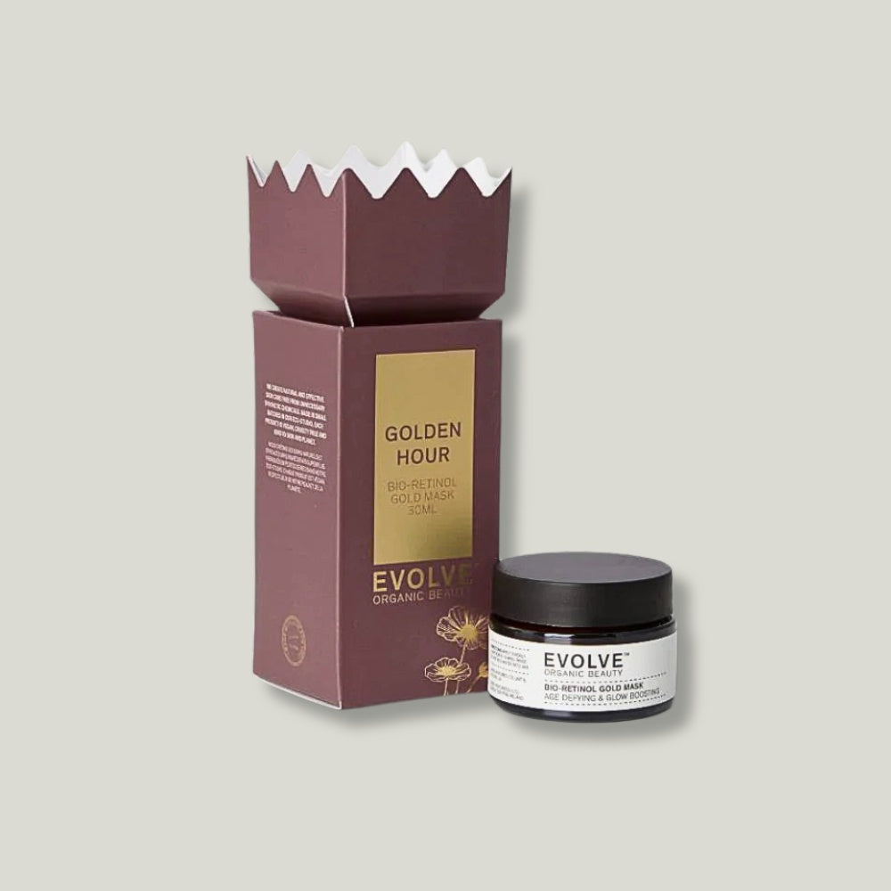 coffret cracker noël golden hour avec masque gold Evovle