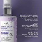 Les ingrédients phares de la crème de nuit anti-âge collagène Endro