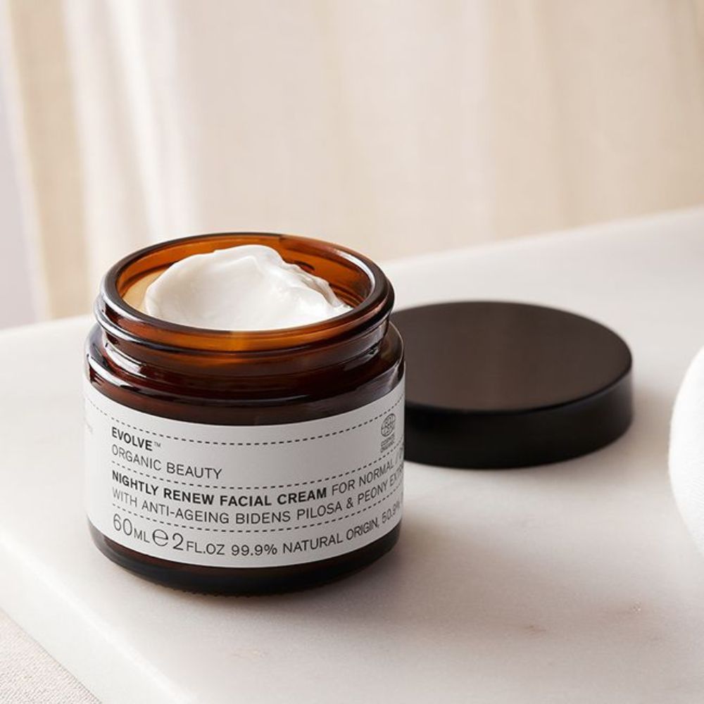 pot ouvert creme de nuit anti-age nightly renew evolve beauty