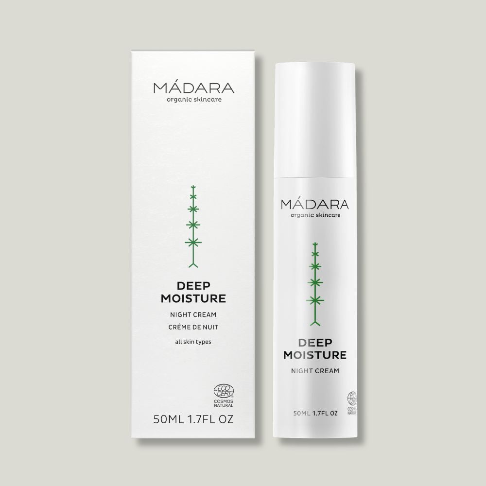 Crème visage de nuit hydratante gamme Deep moisture Madara cosmetics