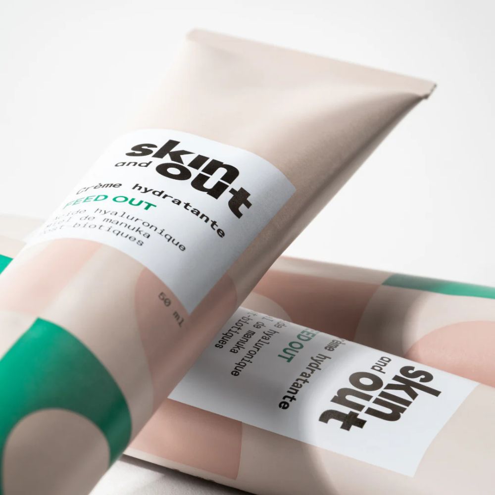 Packaging de la crème hydratante pour peau à imperfection Skin & Out