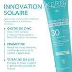 Ingrédients Kerbi crème hydratante SPF30