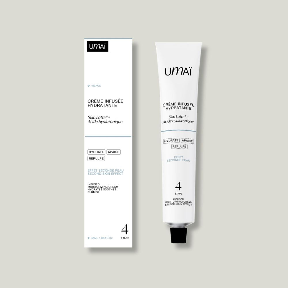 Crème infusée hydrate jusqu'à 48h et repulpe la peau