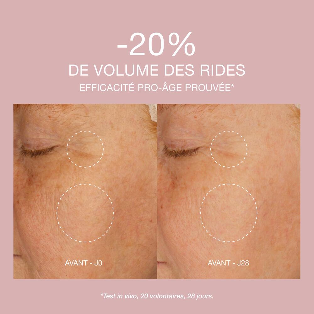comparatif avant après de la crème repulpante oden