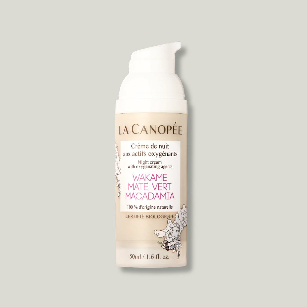 pack shot creme nuit oxygenante la canopee
