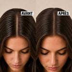 Résultats avant/après du Shampoing sec texturisant brune Cut by Fred