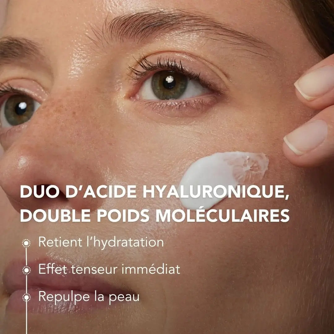 explication du duo d'acide hyaluronique du fluide de jour