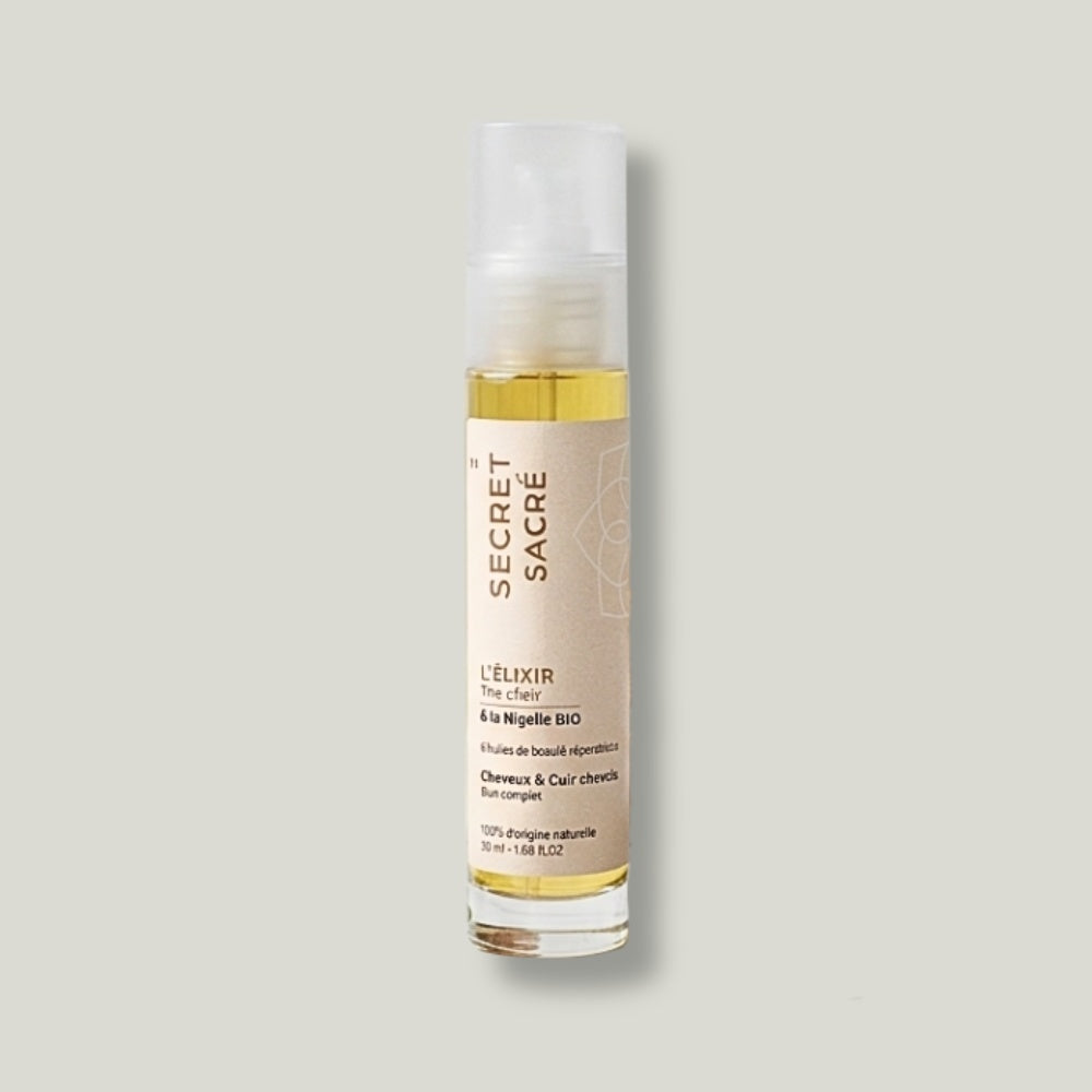 pack shot elixir authentique soin complet cheveux et cuir chevelu secret sacre