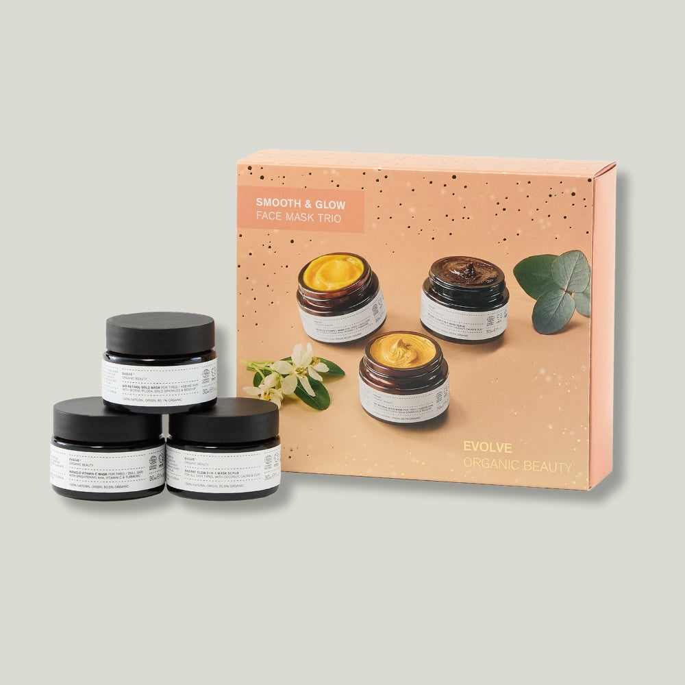 Coffret cosmétique bio Noël Smooth & Glow  Evolve beauty