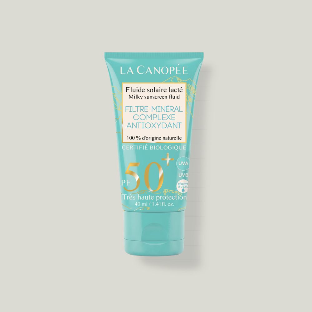 crème fluide solaire La canopée SPF 50+ corps et visage