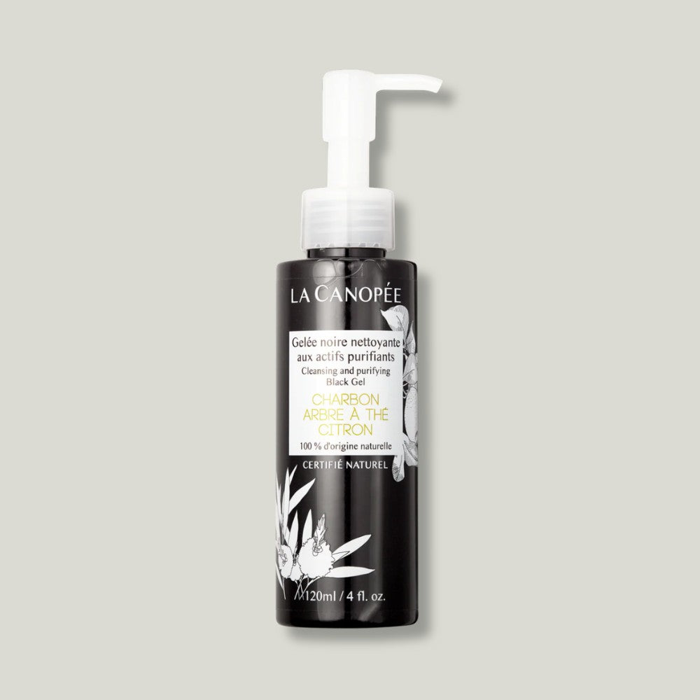 pack shot gelee noire nettoyante actifs purifiants la canopee