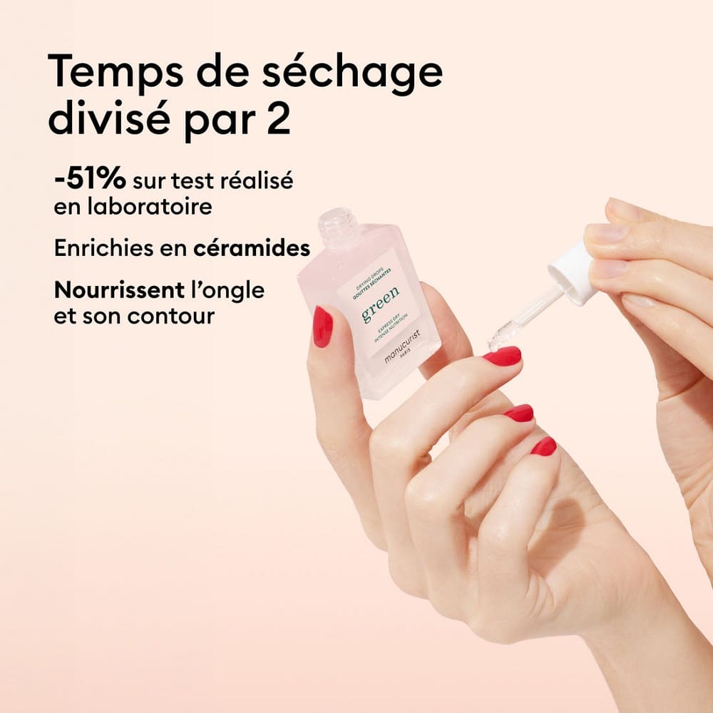 gouttes sechantes manucurist application nourrisent ongles