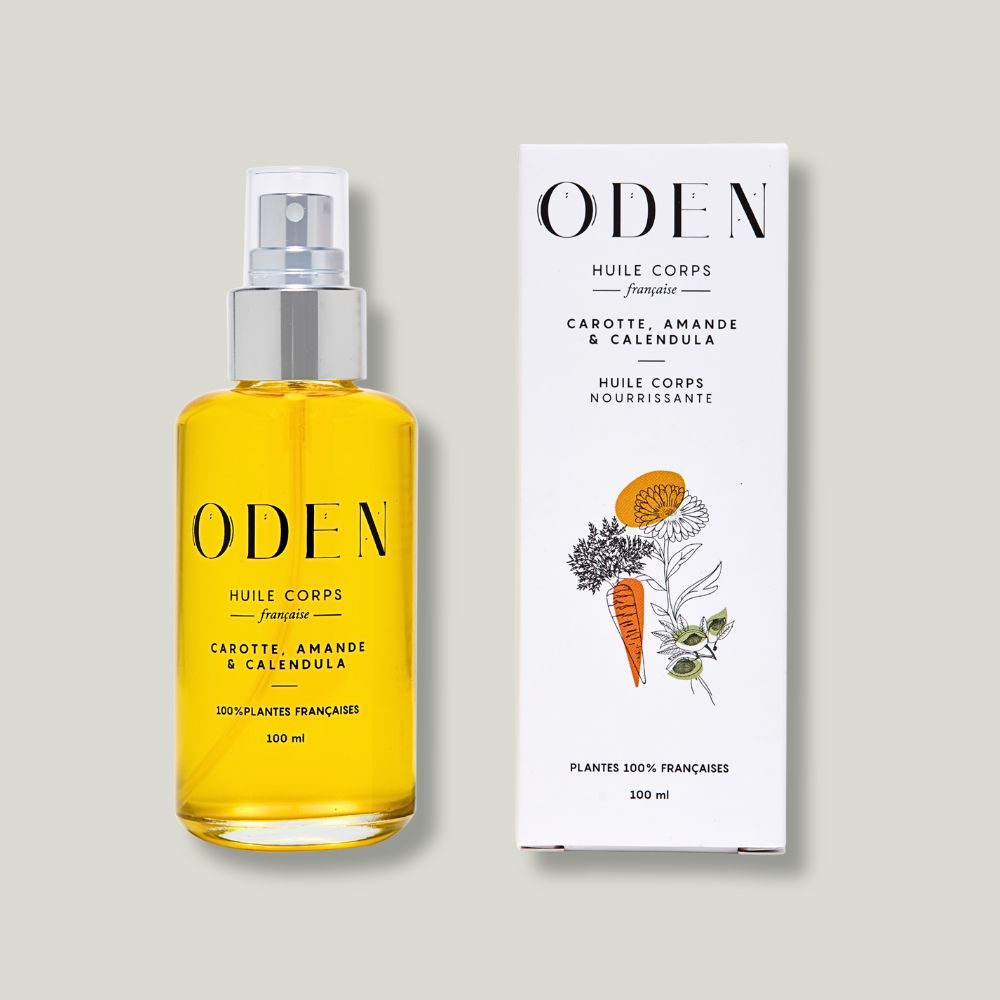 huile seche corps oden carotte, calendula et amande