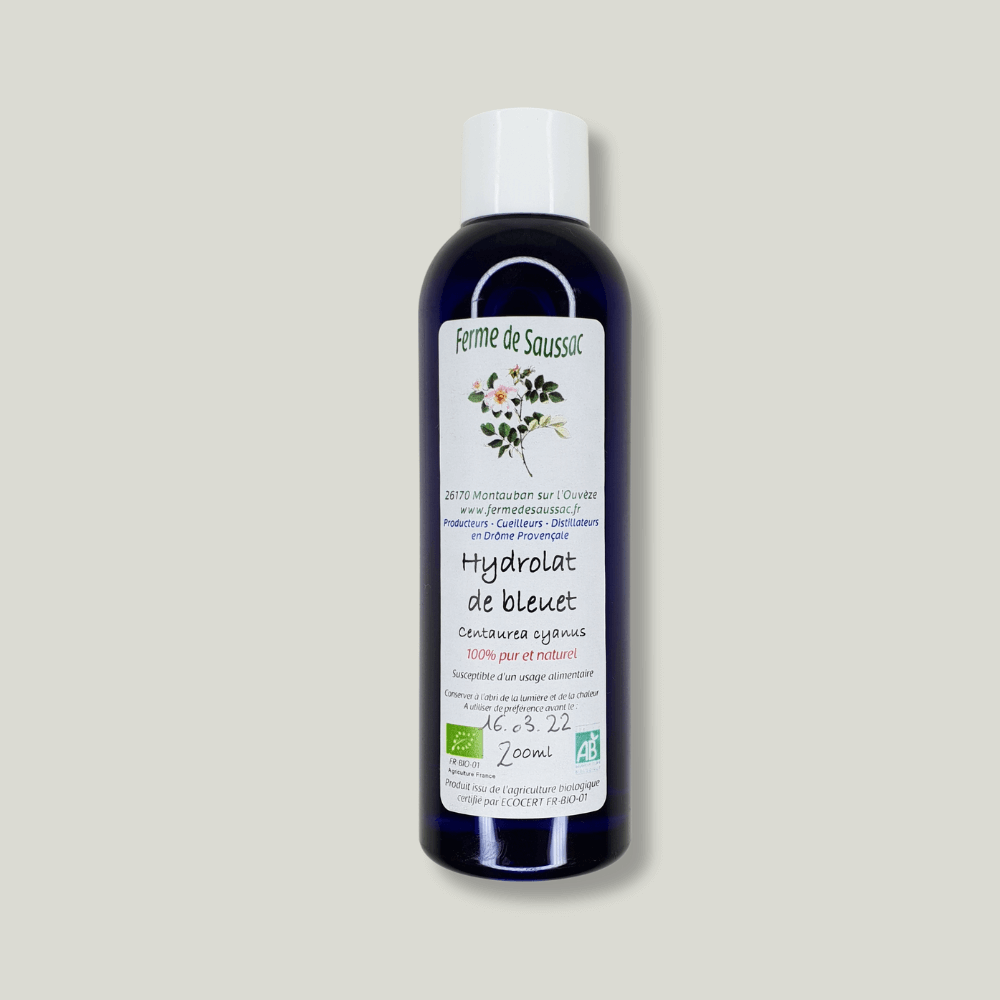 hydrolat de bleuet bio ferme de saussac