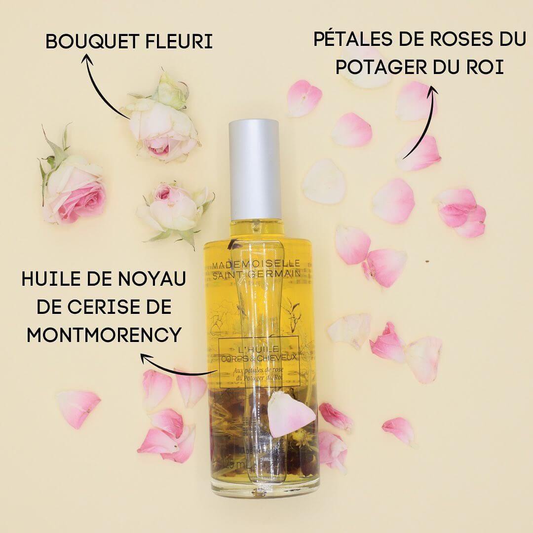 ingredients contenus dans huile corps cheveux msg