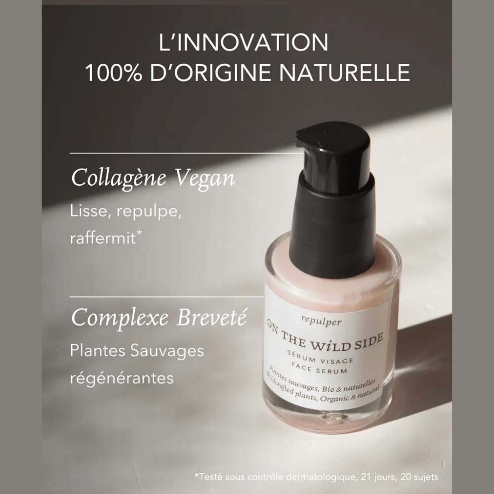 ingrédients du sérum collagène vegan On the Wild side