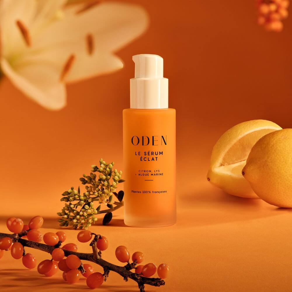 ingrédients composant le Sérum éclat Oden et anti-taches