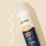 kerbi lait solaire spf 30 texture