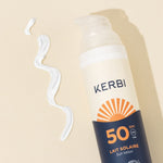 kerbi lait solaire spf 50 texture