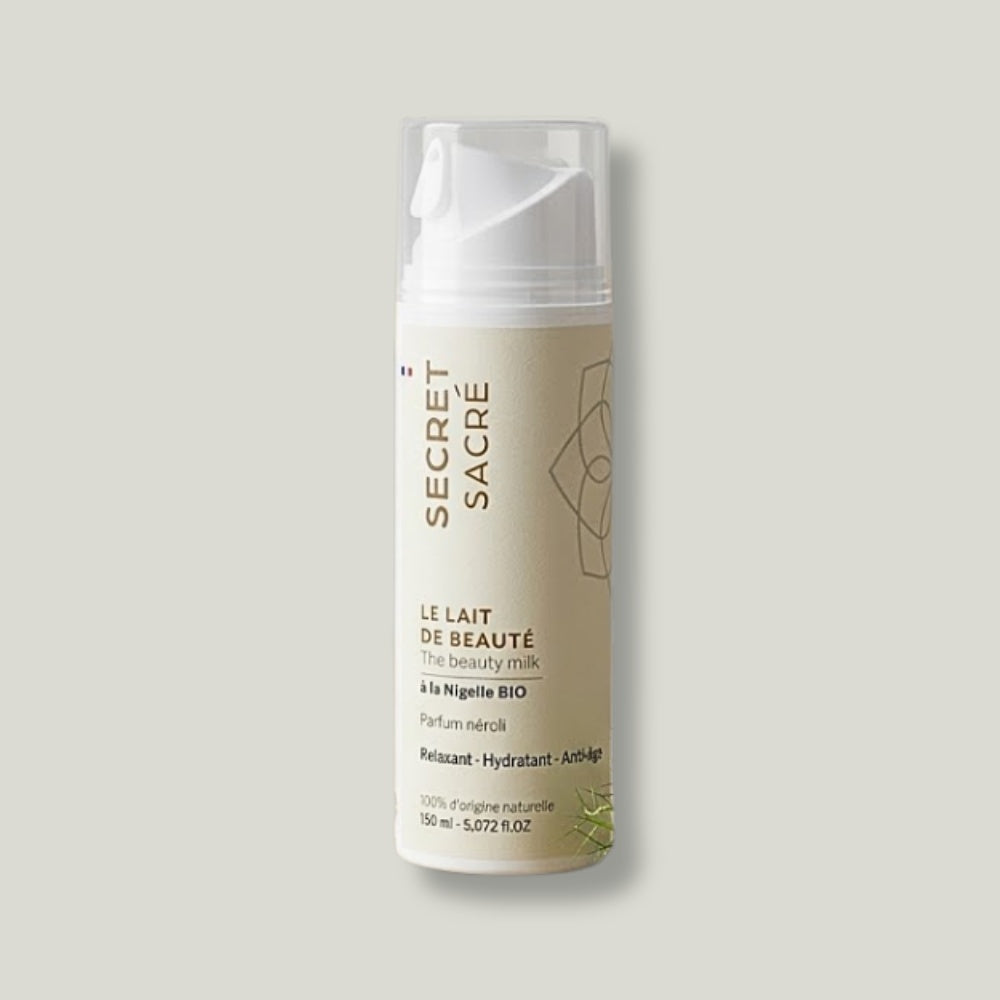 pack shot lait de beaute pour le corps nigelle neroli secret sacre