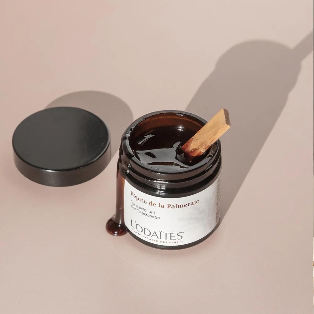 lodaites gommage visage pepite de la palmeraie texture