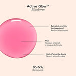 Ingrédients du  vernis soin active glow blueberry Manucurist