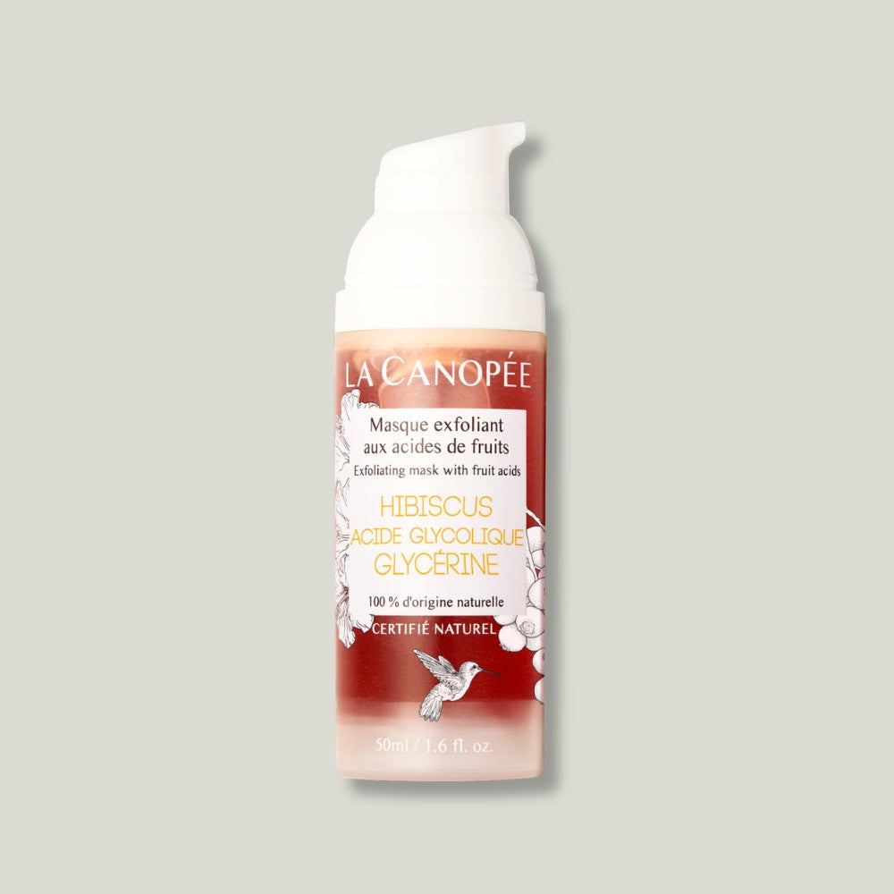 masque exfoliant aux acides de fruits la canopee visage acide glycolique
