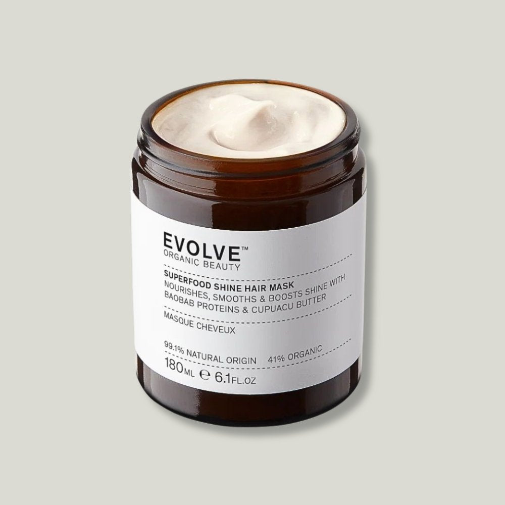 Packaging du masque cheveux nourrissant Evolve