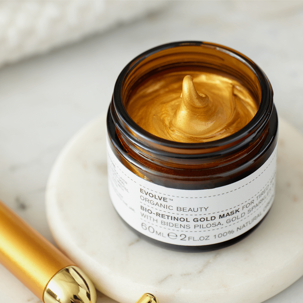 pot ouvert texture masque gold evolve beauty