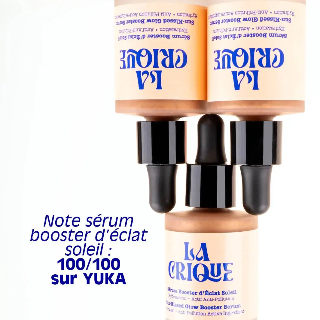 note sur Yuka du sérum booster d'éclat soleil la Crique