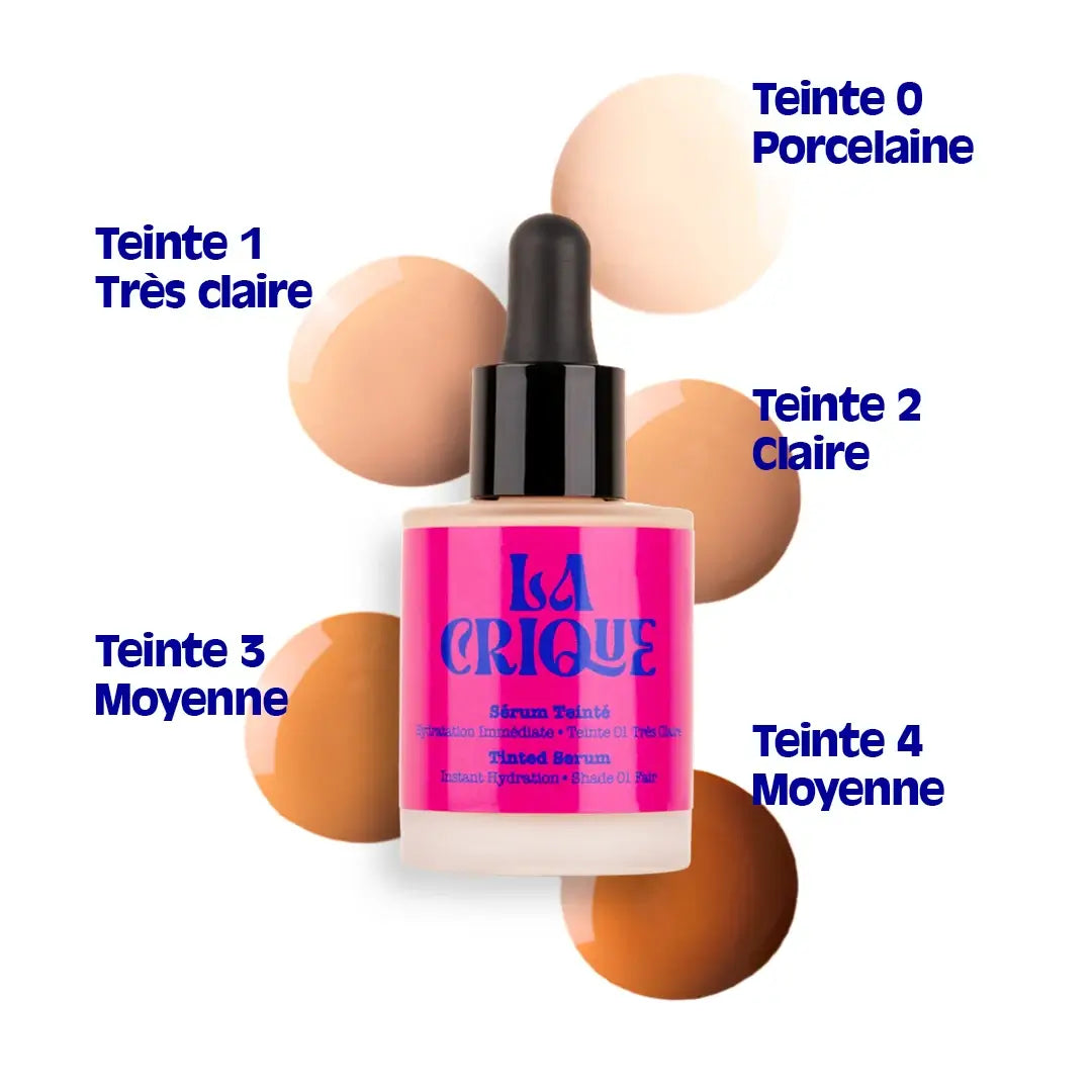 nuancier teintes sérum teinté hydratant la crique
