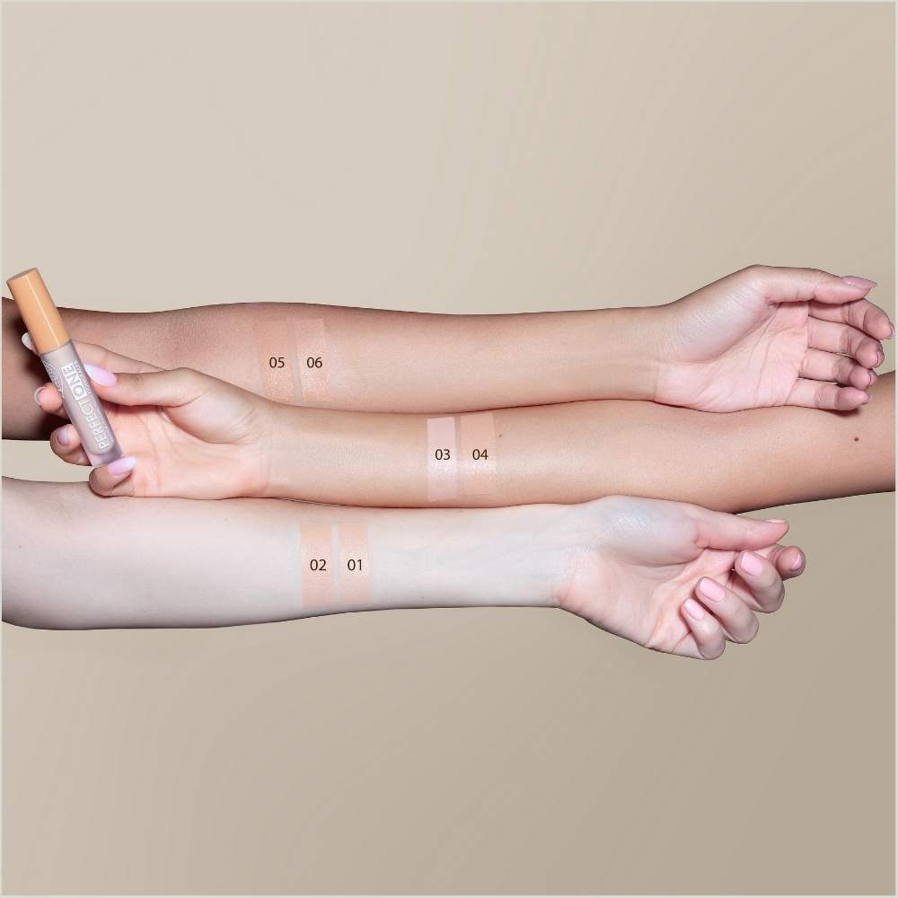 Nuancier de teinte des correcteurs liquides Purobio Perfect One (ex sublime)