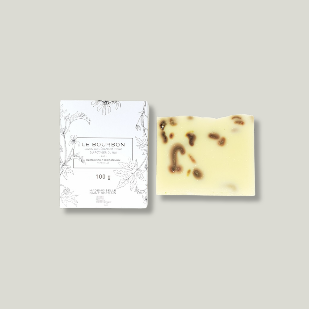 pack shot savon le bourbon mademoiselle saint germain