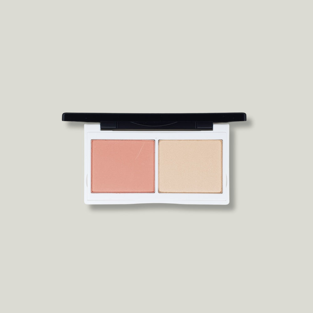 palette duo blush coralista lily lolo sur fond beige